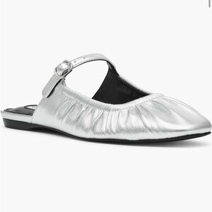 Steve Madden Gisele Mary Jane Mule (Silver)